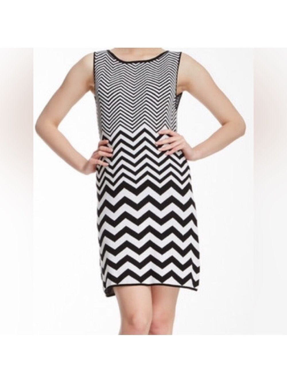 Alice + Olivia Chevron Vix - lightweight sweater dress - measures‎ as a XS/S